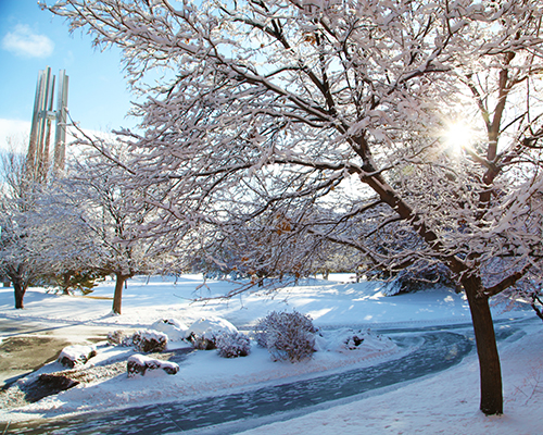 CSI's Twin Falls campus covered in snow